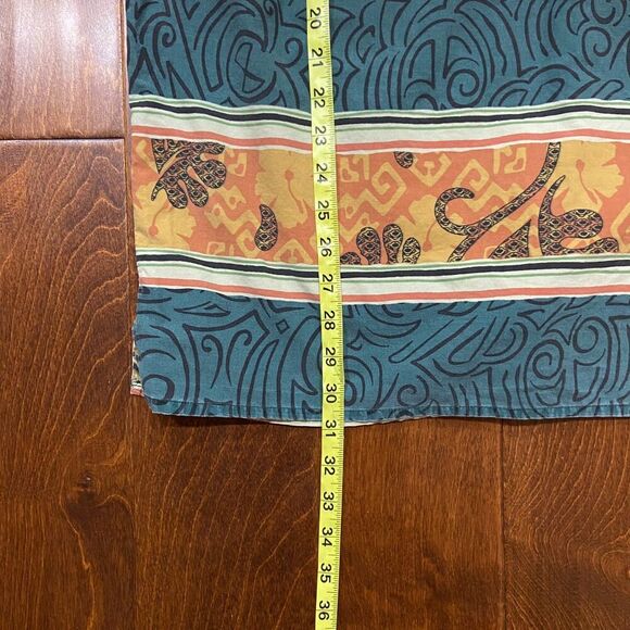 The Territory Ahead Vintage 90s Abstract Button Down Orange Green Shirt Men's XL - Picture 9 of 9